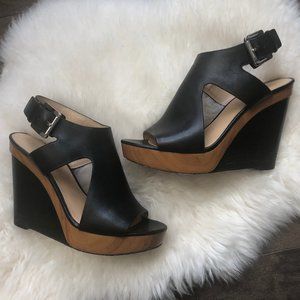 Michael Kors | Josephine Wedge Sandals | Black | 8
